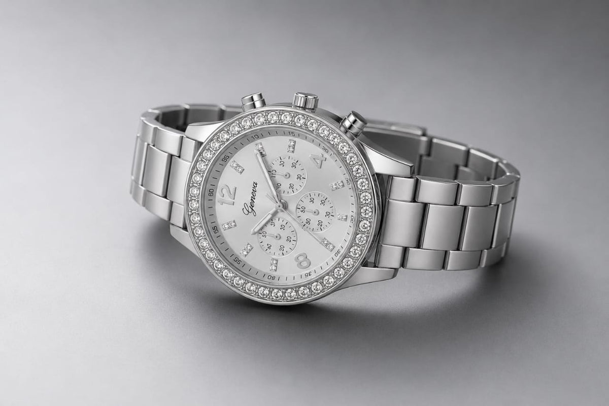 Silver Moonlight Watch & Jewelry Set