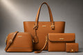 Effortless Luxe Sophia Brown Tote