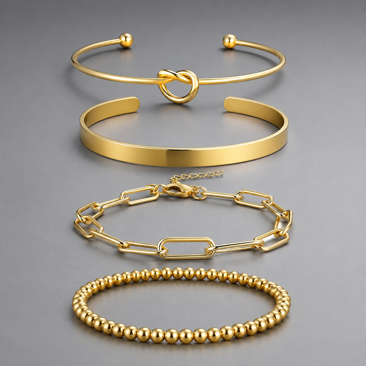 Golden Glamour Bangle Set