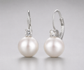 Timeless Radiance Pearl & Crystal Earrings