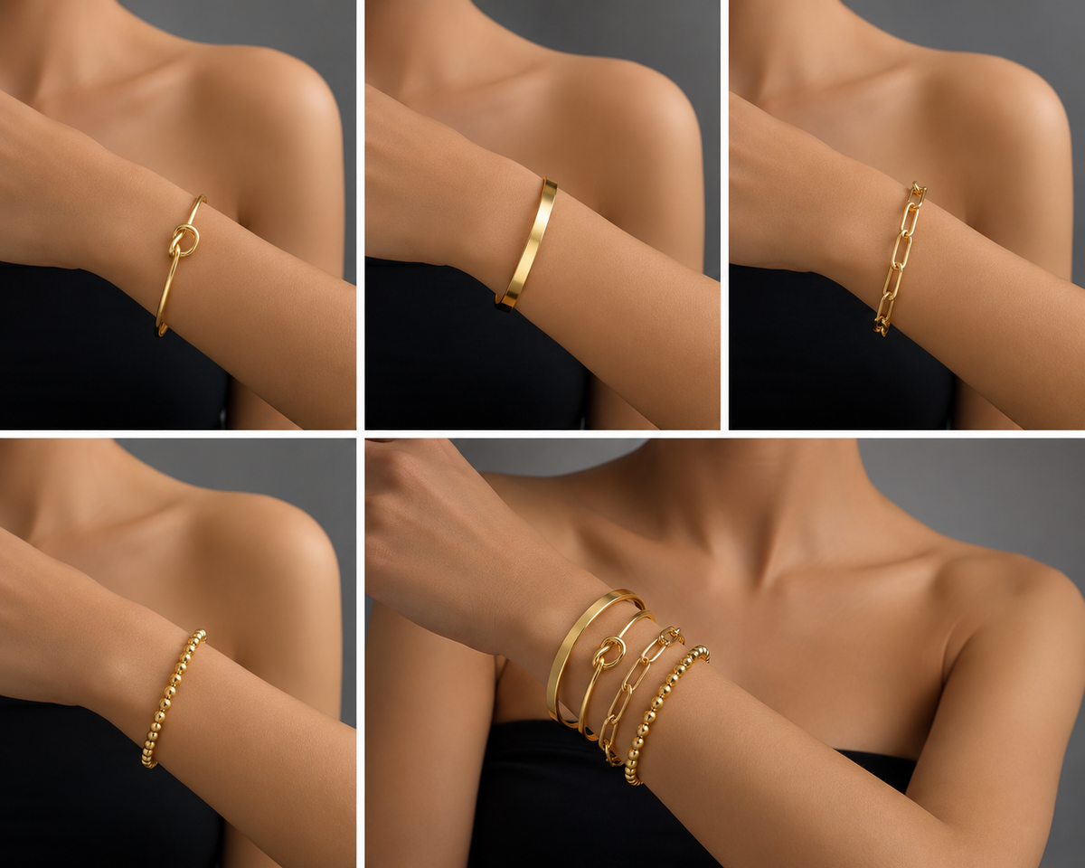Golden Glamour Bangle Set